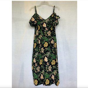 Club Monaco Black Floral Dress 6